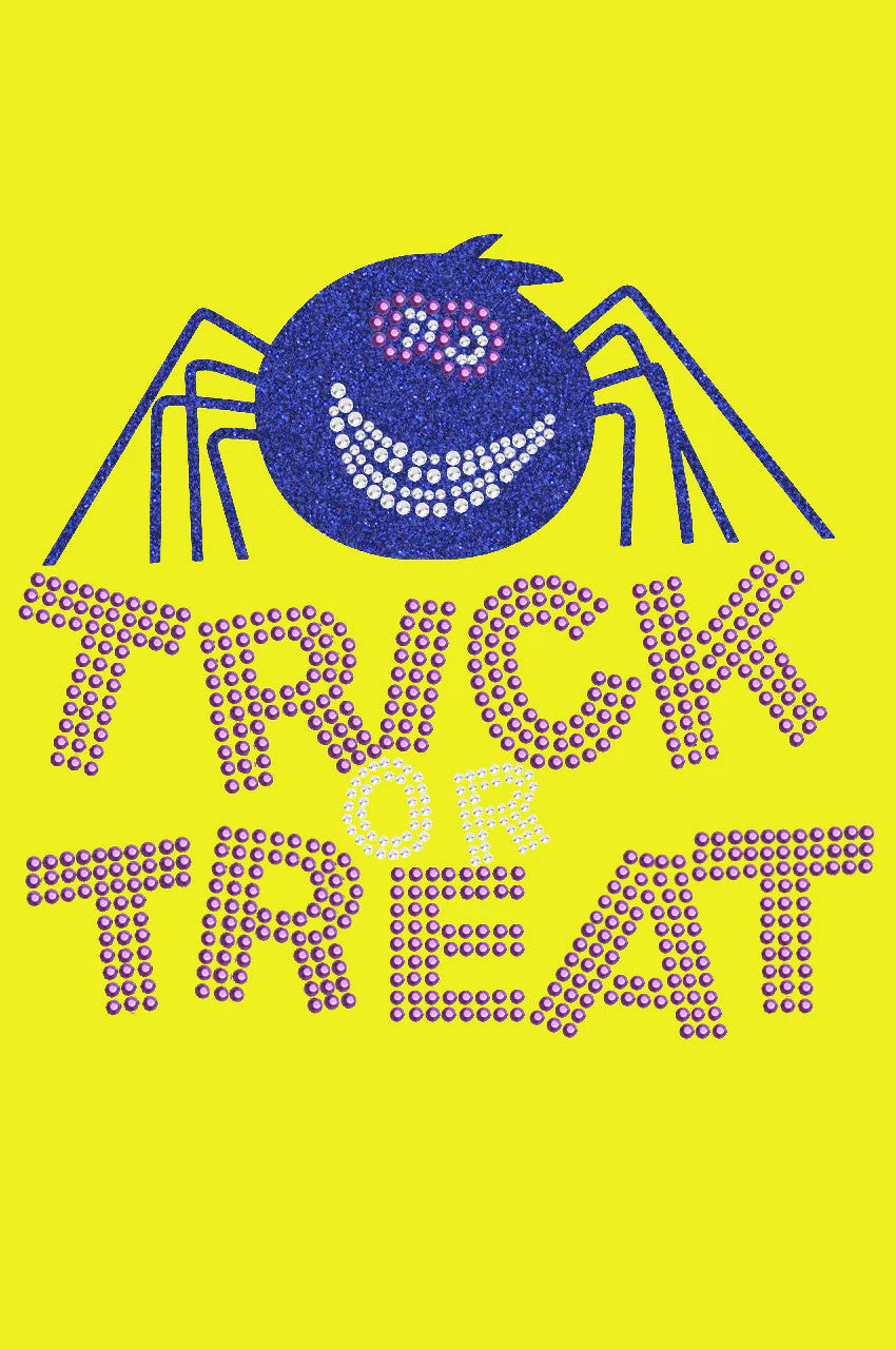 Trick or Treat with Blue Glitter Spider - Bandanna - Image 10