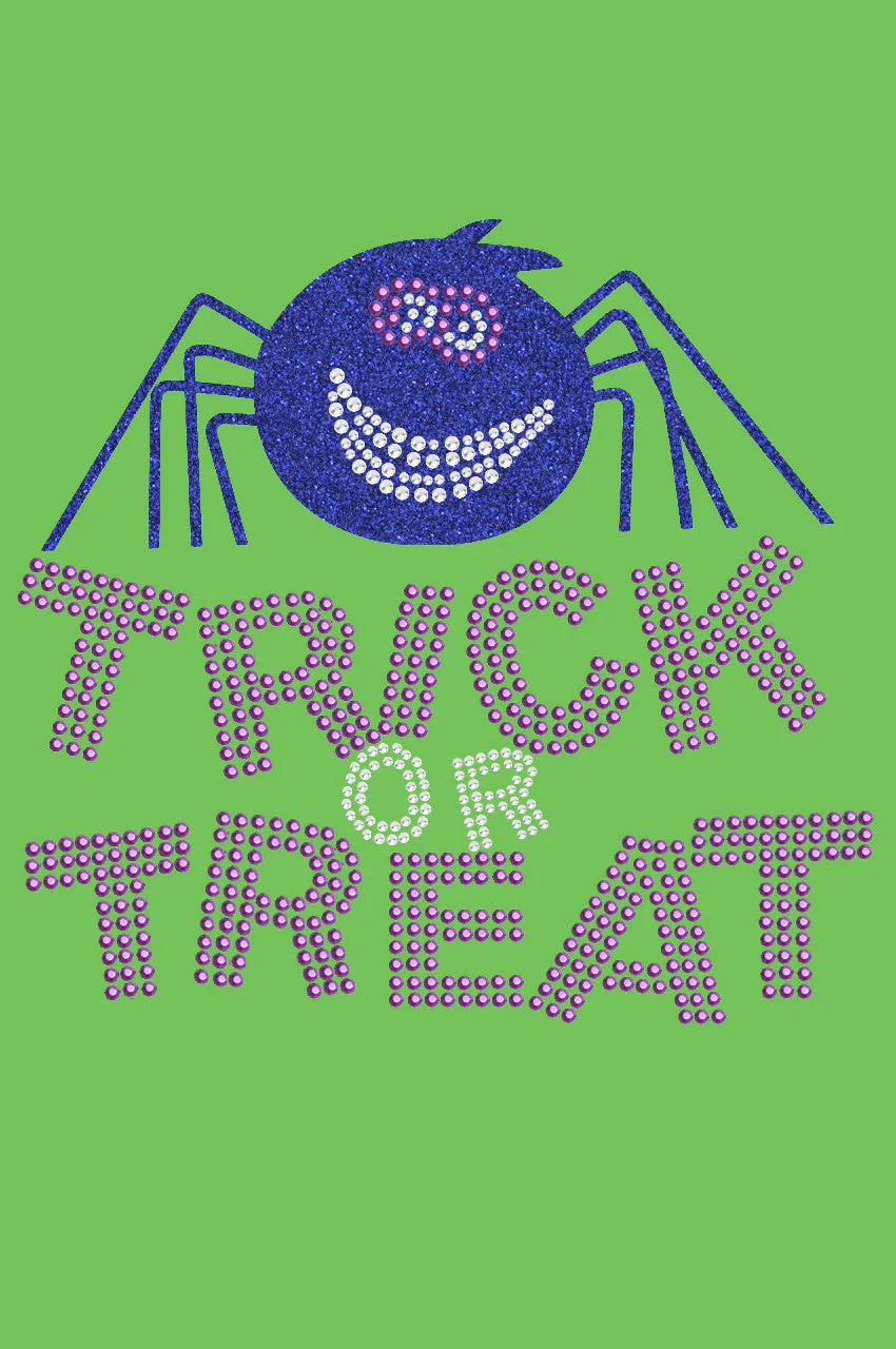 Trick or Treat with Blue Glitter Spider - Bandanna - Image 14