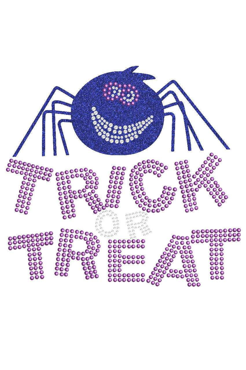 Trick or Treat with Blue Glitter Spider - Bandanna - Image 16