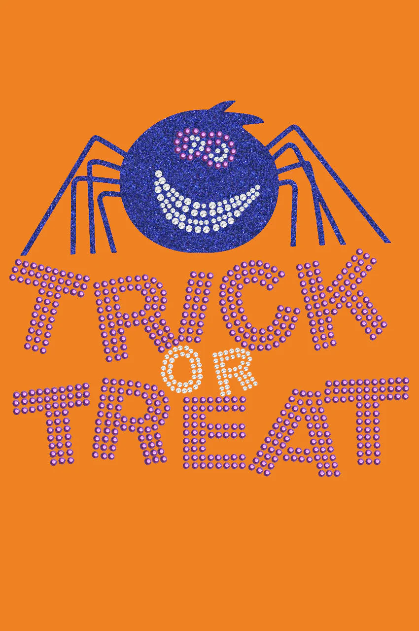 Trick or Treat with Blue Glitter Spider - Bandanna - Image 5