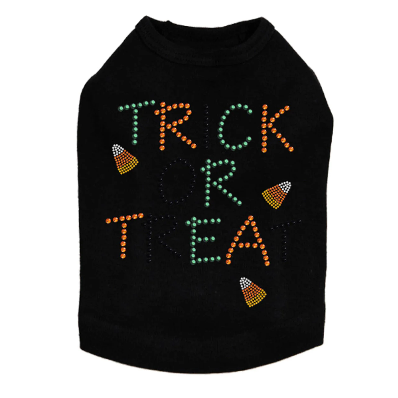 Trick or Treat with Candy Corn - Dog Tank - Image 7