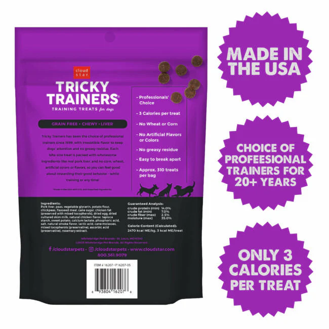 Tricky Trainers Soft and Chewy Grain Free Liver Dog Treats (12oz) - Image 2