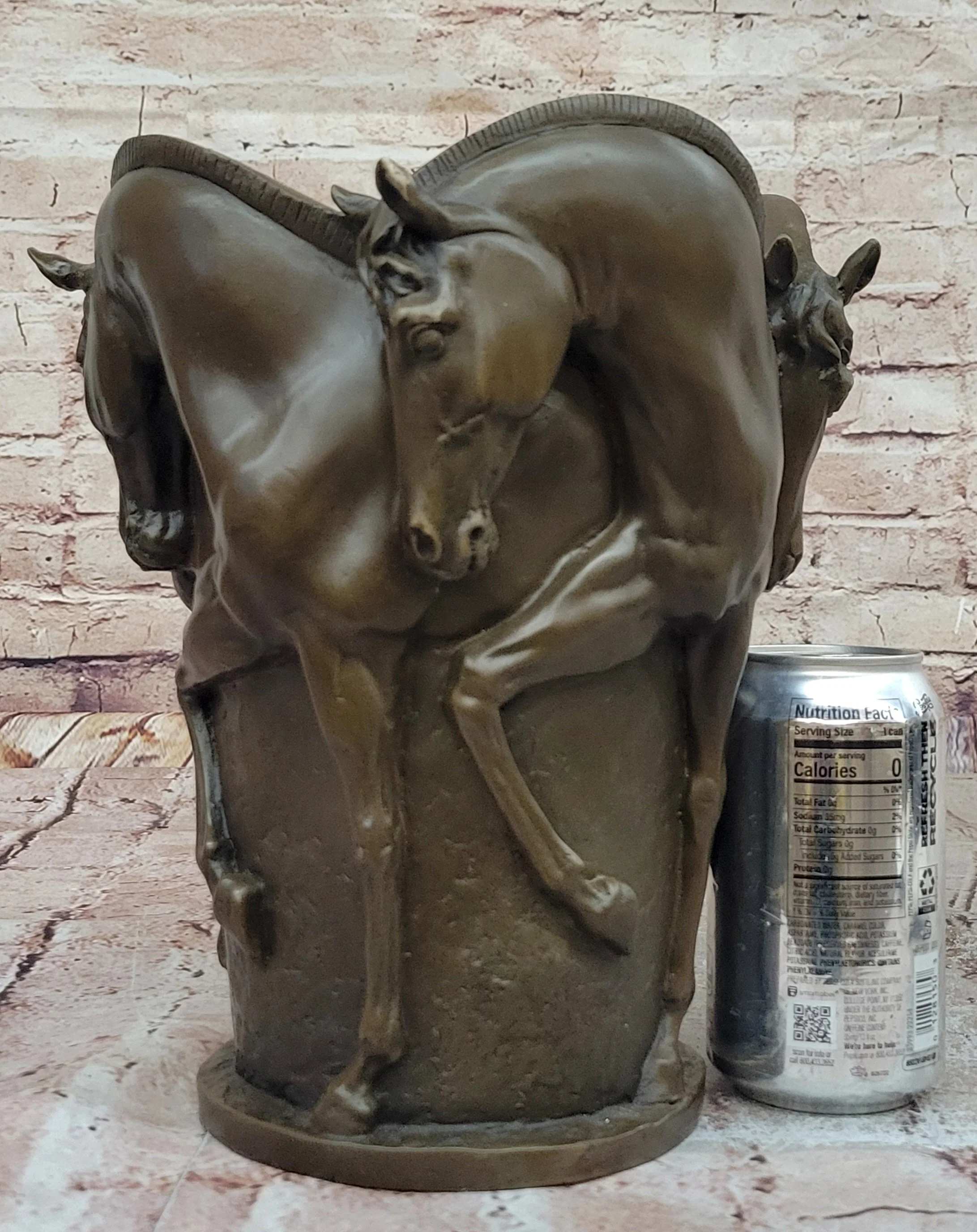 Trophy Horse Centerpiece Hot Cast by Lost Wax Horse Vase Bronze Sculpture Figure - Image 2