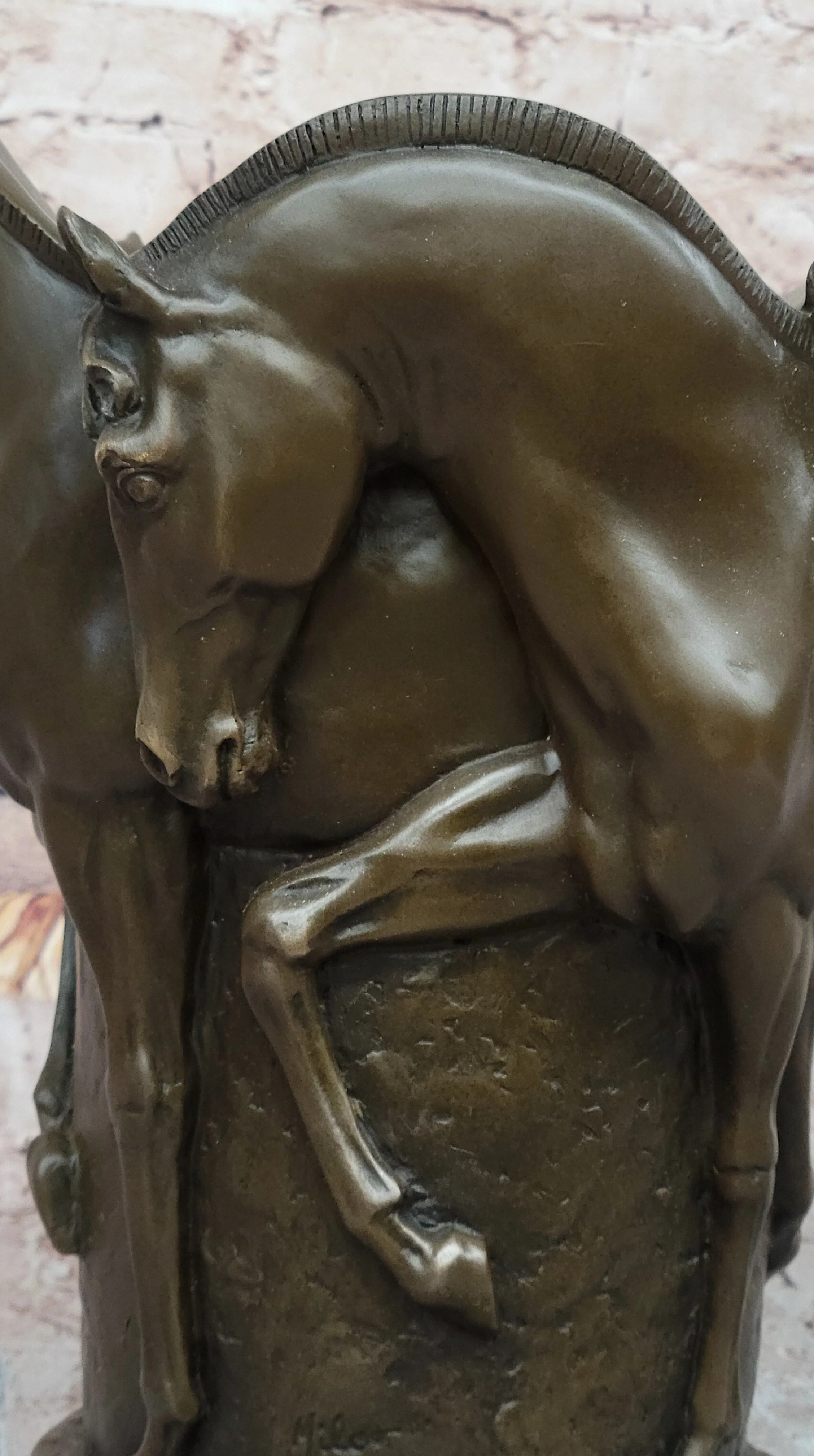 Trophy Horse Centerpiece Hot Cast by Lost Wax Horse Vase Bronze Sculpture Figure - Image 5