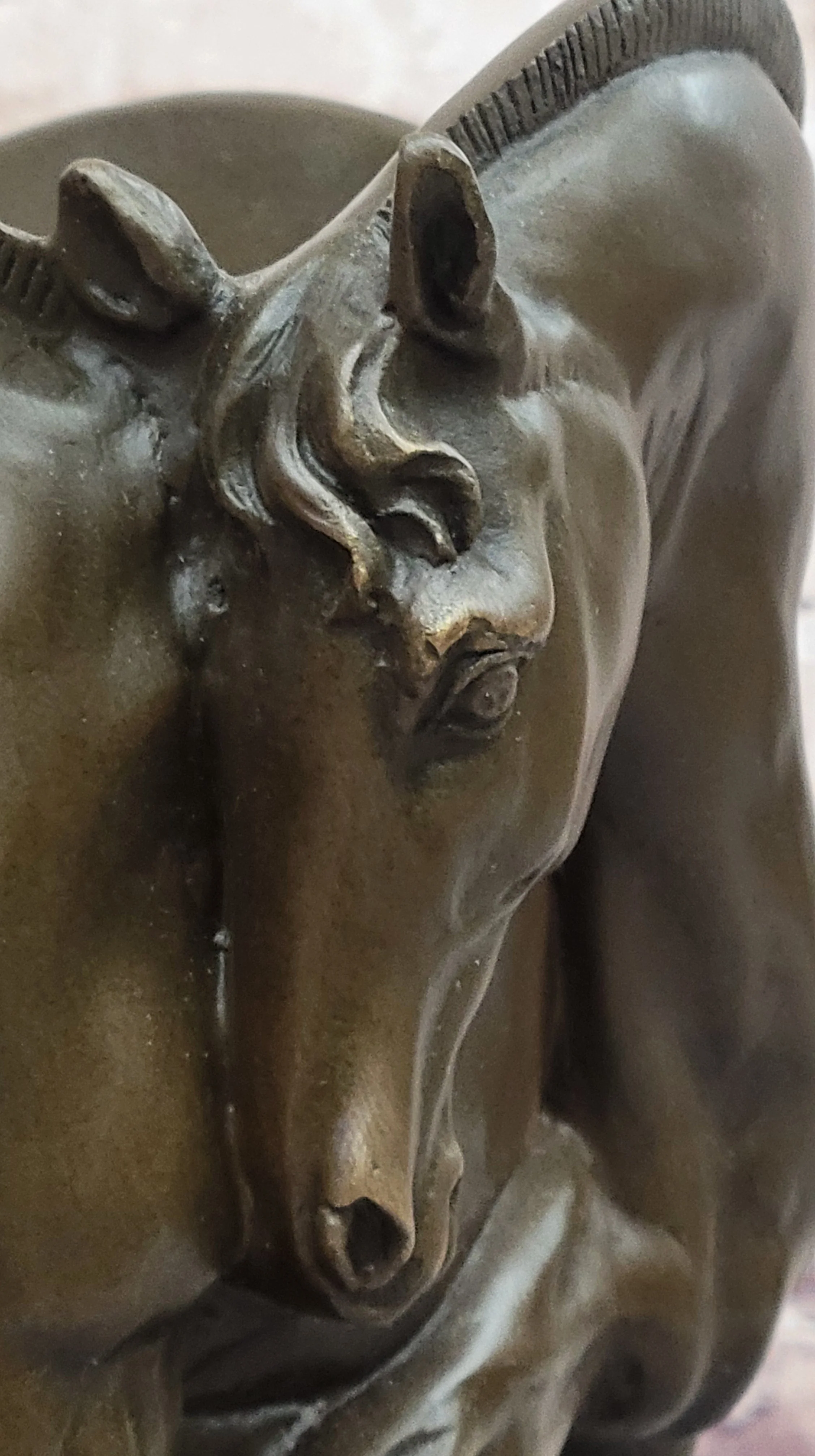 Trophy Horse Centerpiece Hot Cast by Lost Wax Horse Vase Bronze Sculpture Figure - Image 6