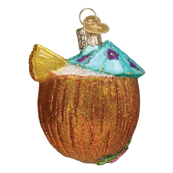 Tropical Coconut Drink Ornament - Image 5