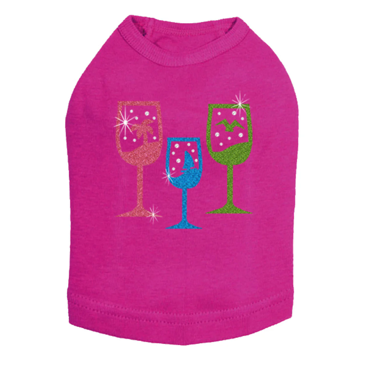 Tropical Glitter Drinks - Dog Tank - Image 13