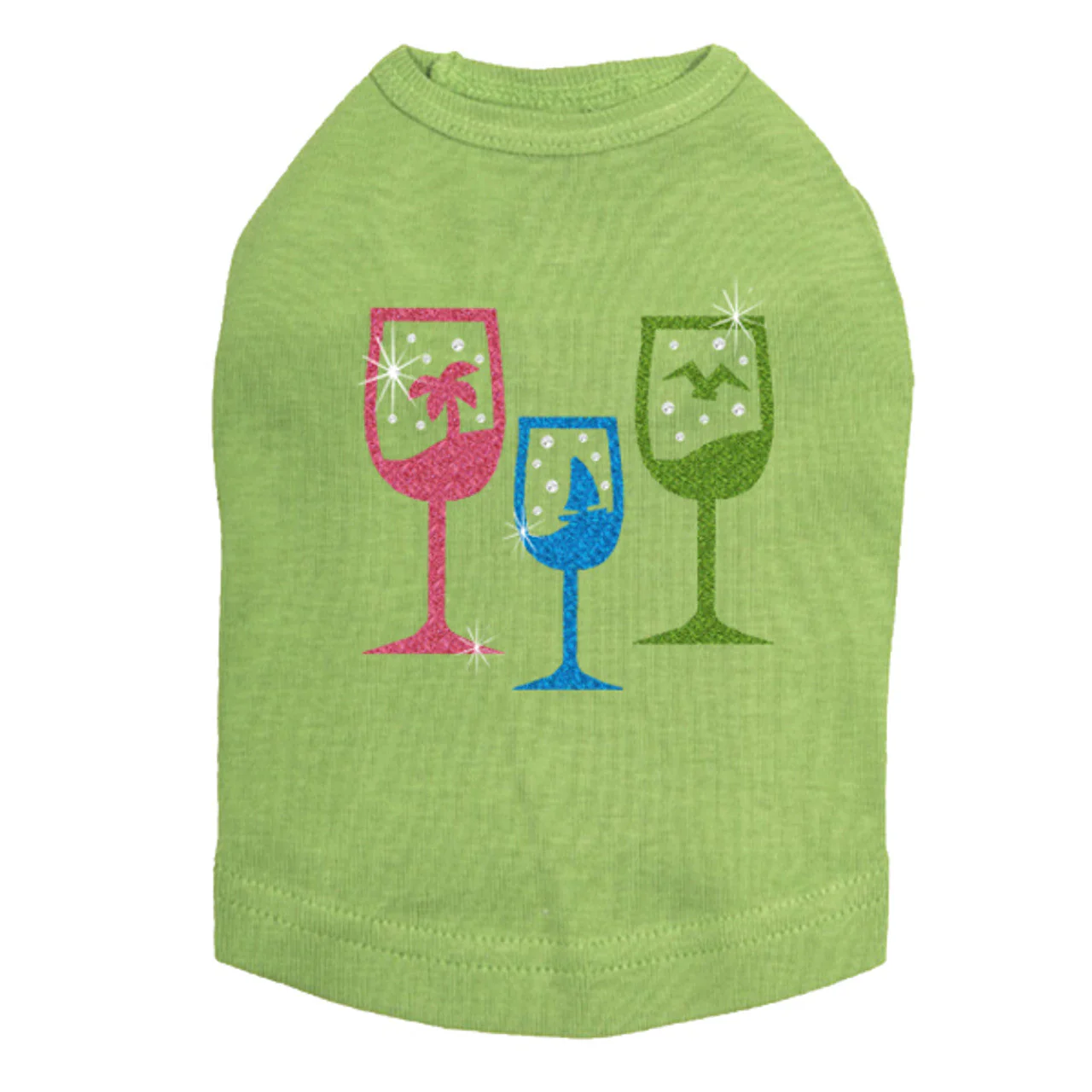 Tropical Glitter Drinks - Dog Tank - Image 14
