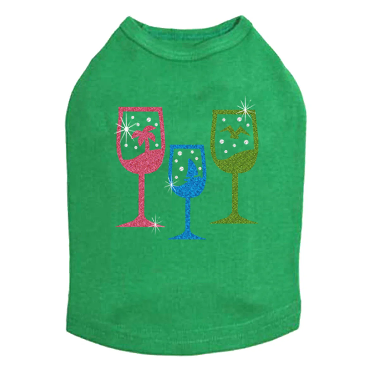 Tropical Glitter Drinks - Dog Tank - Image 2