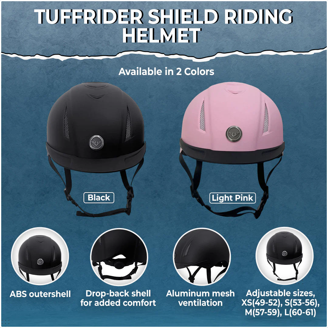TuffRider Shield Riding Helmet with Adjust A Dial - Image 2
