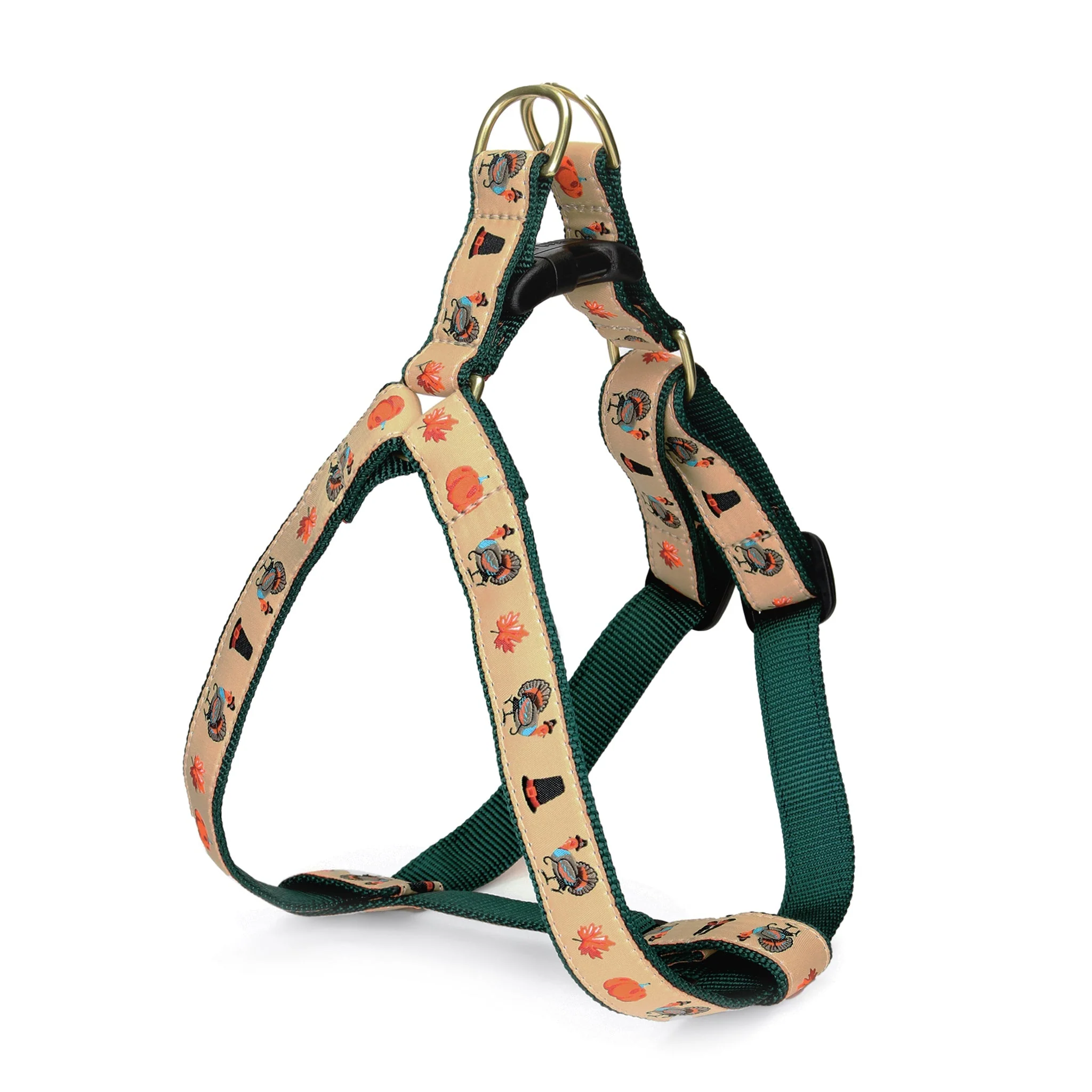 Up Country Turkey Trot Dog Cast Brass Dog Harness