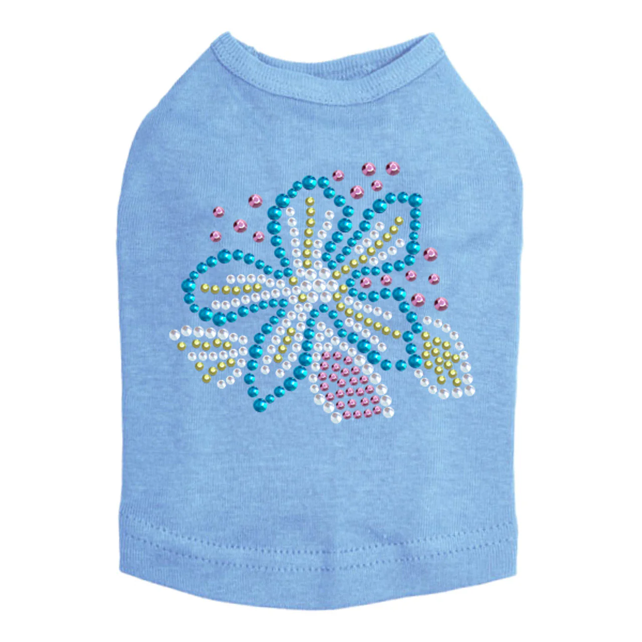 Turquoise Flower - Dog Tank - Image 6