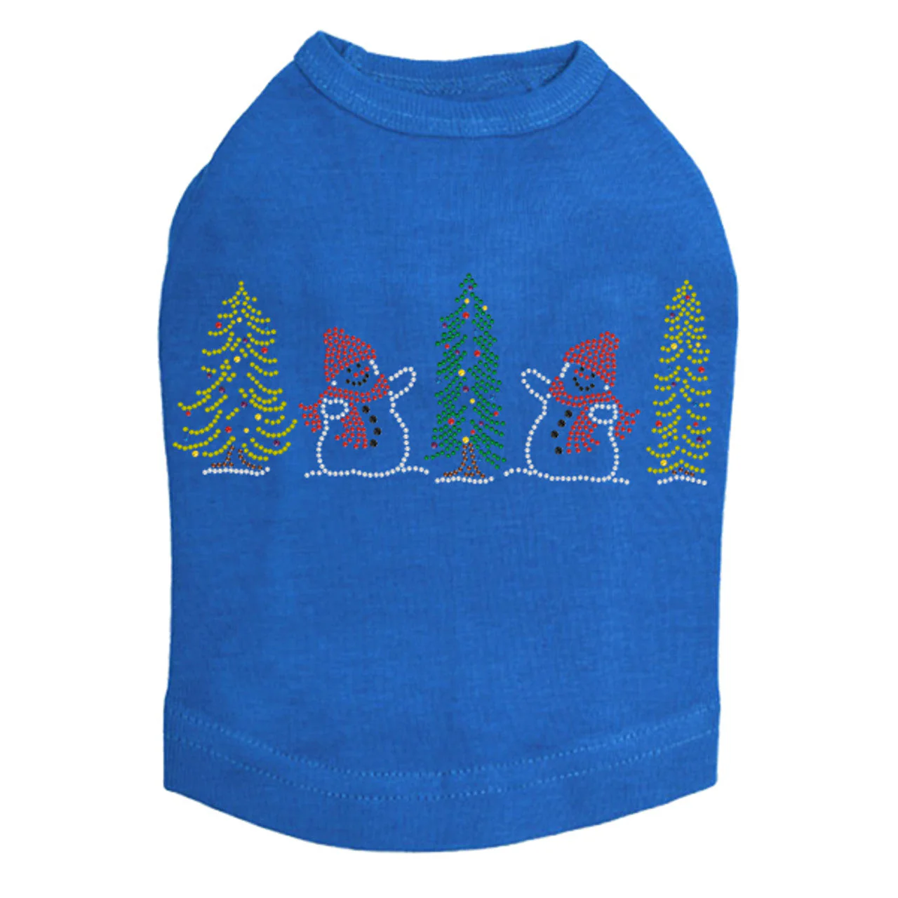 Two Snowmen in Trees - Dog Tank - Image 3