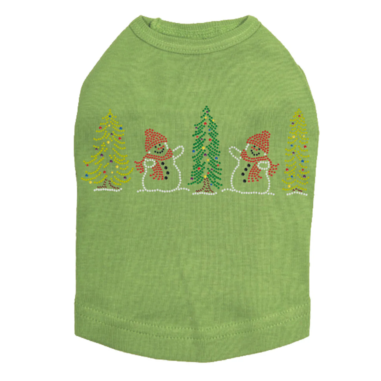 Two Snowmen in Trees - Dog Tank - Image 4