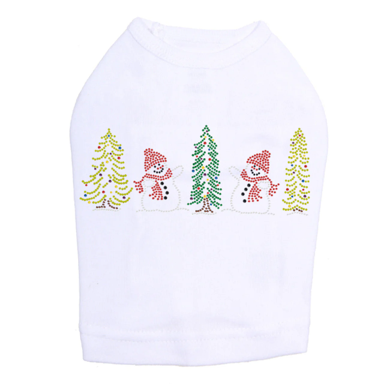 Two Snowmen in Trees - Dog Tank - Image 9