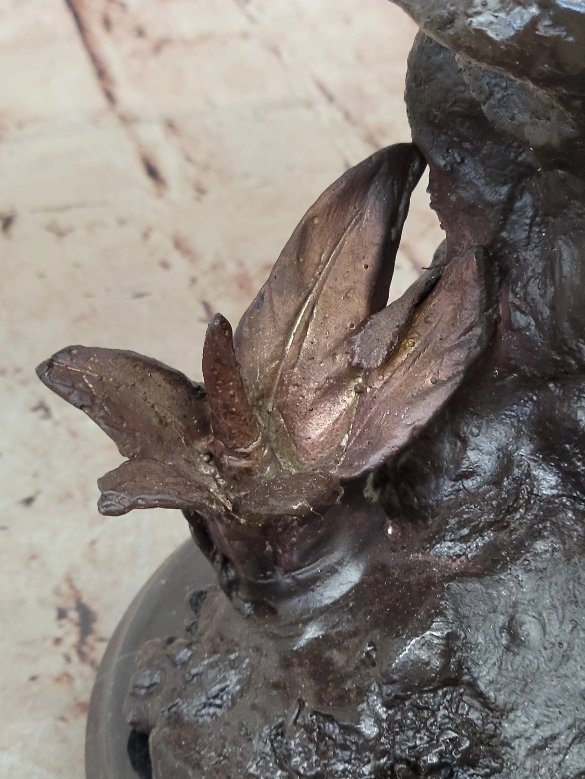 Two Tone American Bald Eagle Bronze Statue Sculpture Figure Marble Base 18" x 9" - Image 9