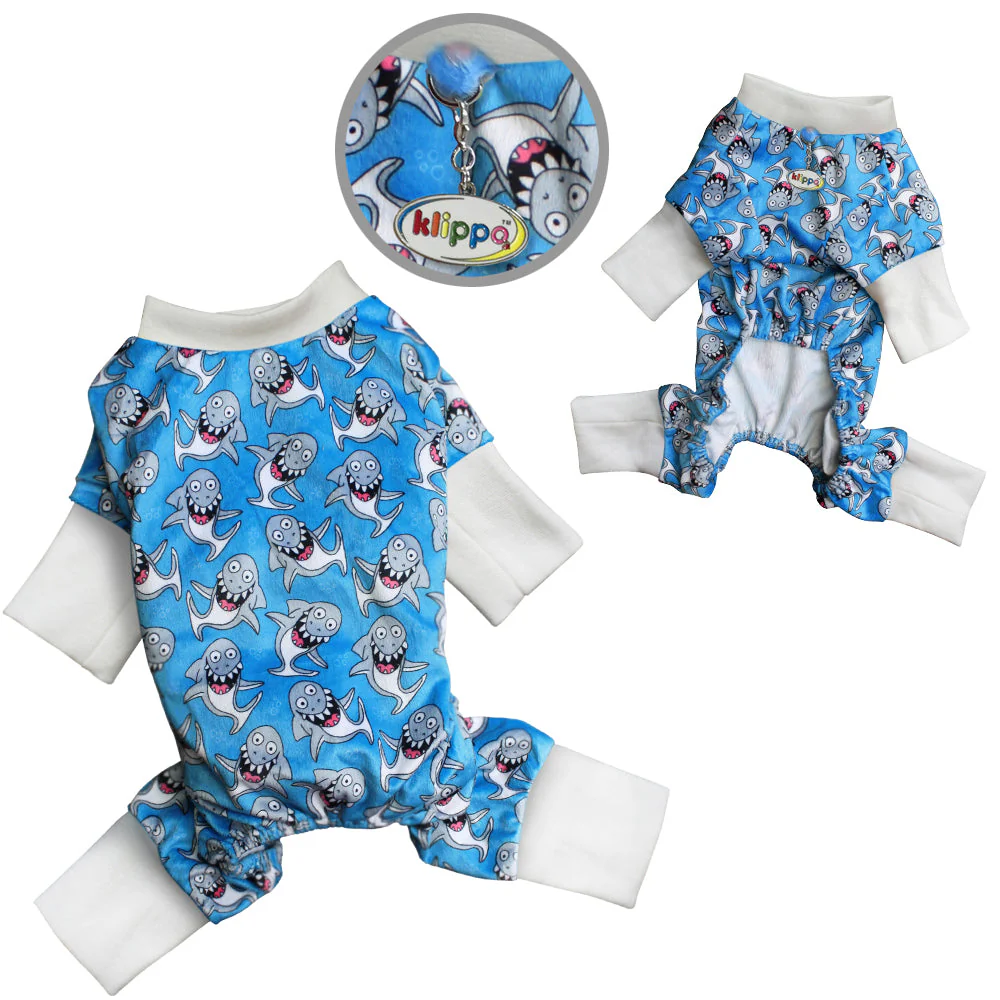 Ultra Soft Minky Silly Shark Pajamas - Image 2