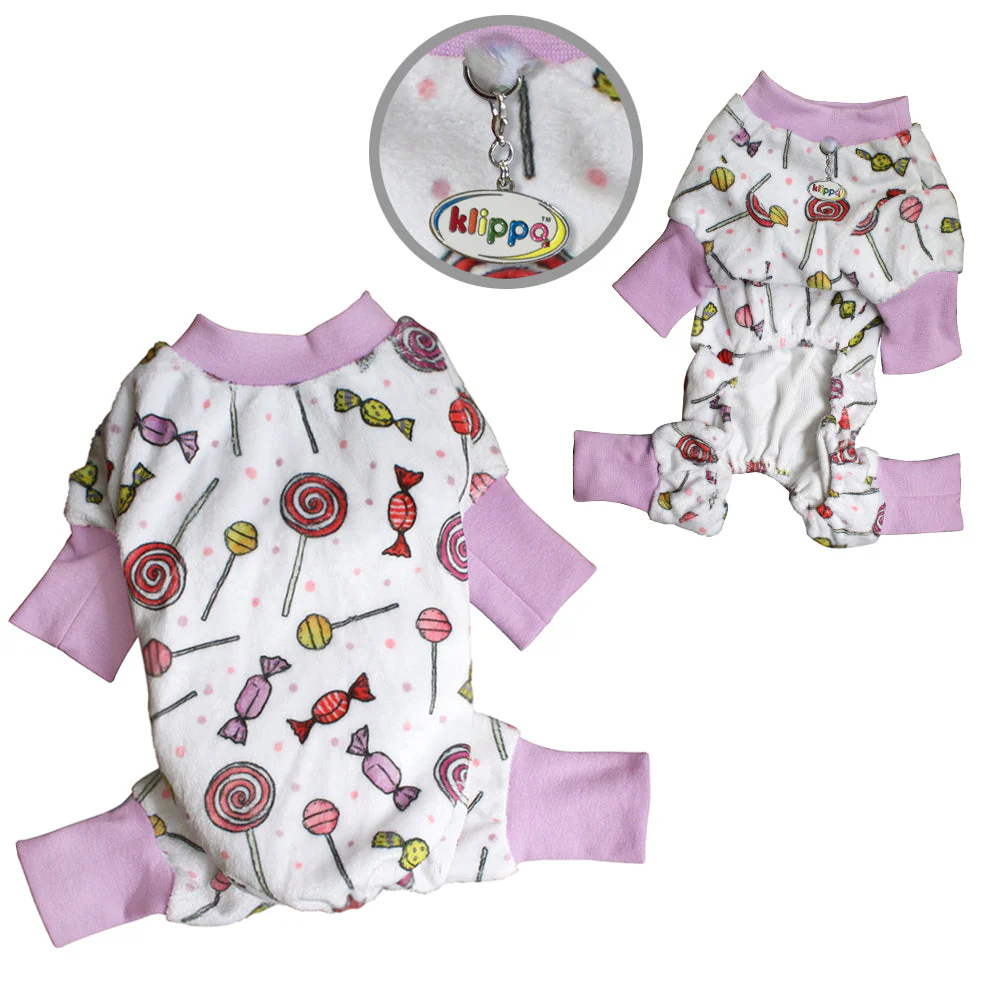 Ultra Soft Minky Sweet Candies Pajamas - Image 2