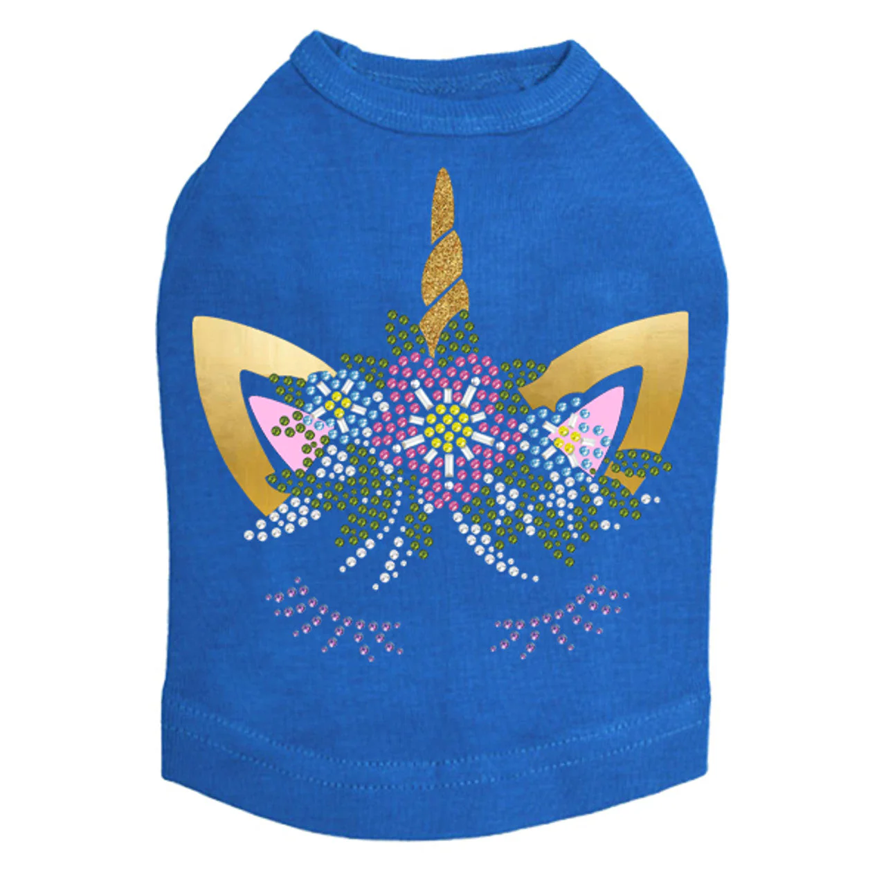 Unicorn with Flowers - Dog Tank - Image 10