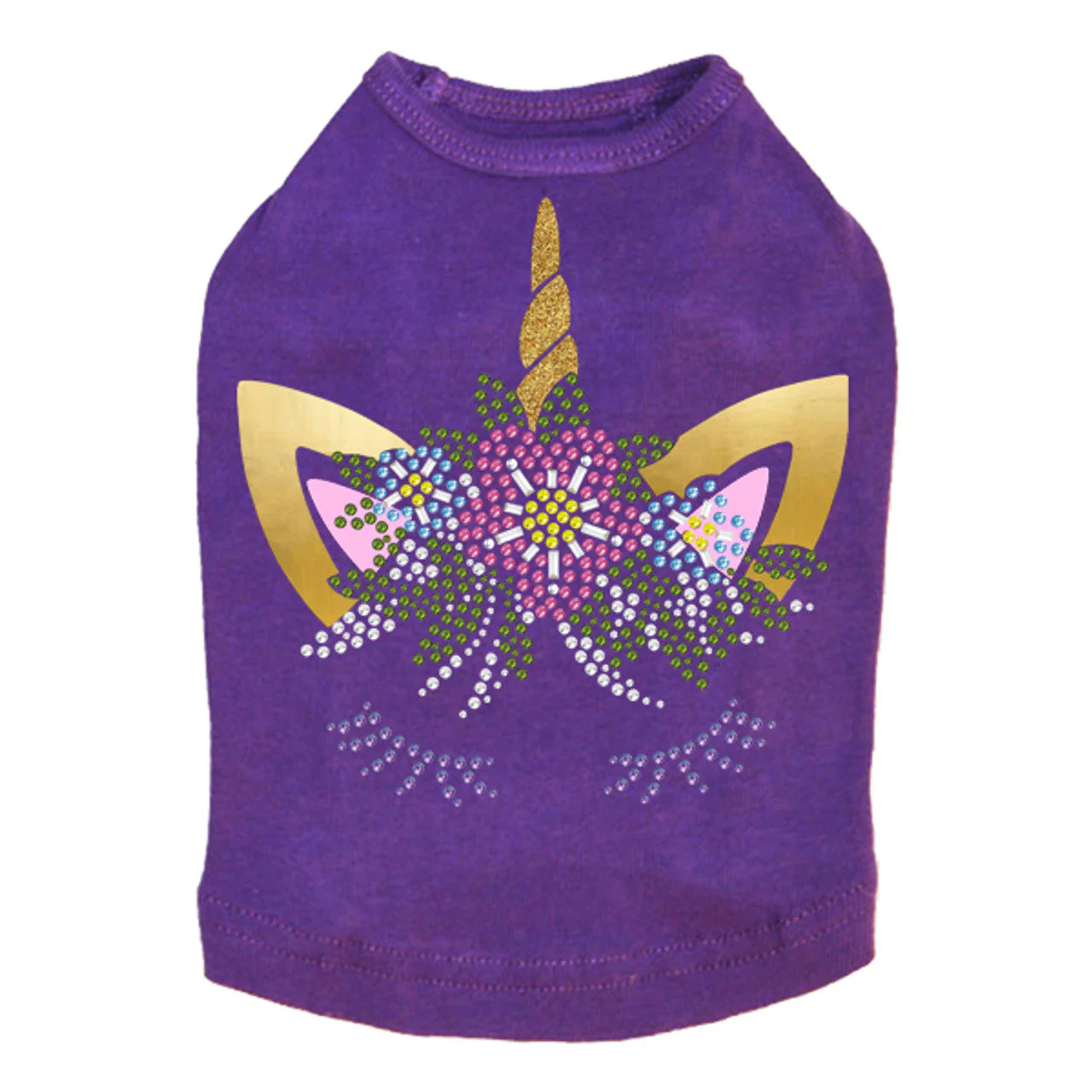 Unicorn with Flowers - Dog Tank - Image 11