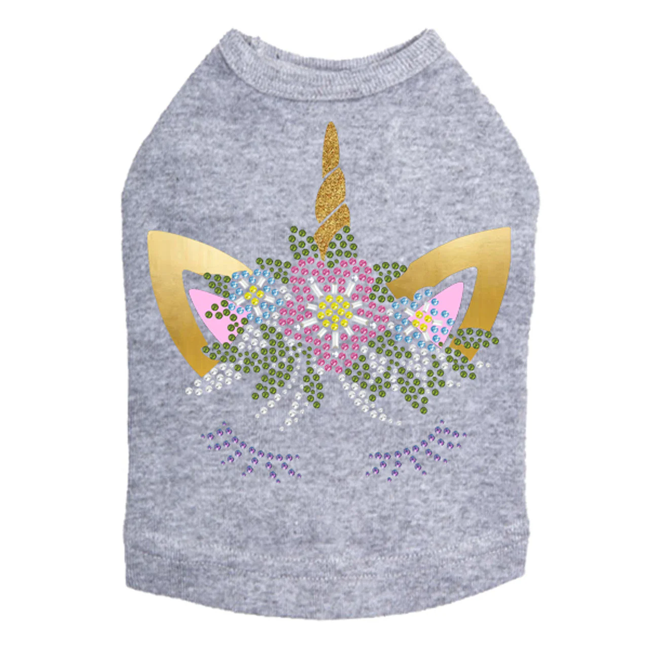 Unicorn with Flowers - Dog Tank - Image 12