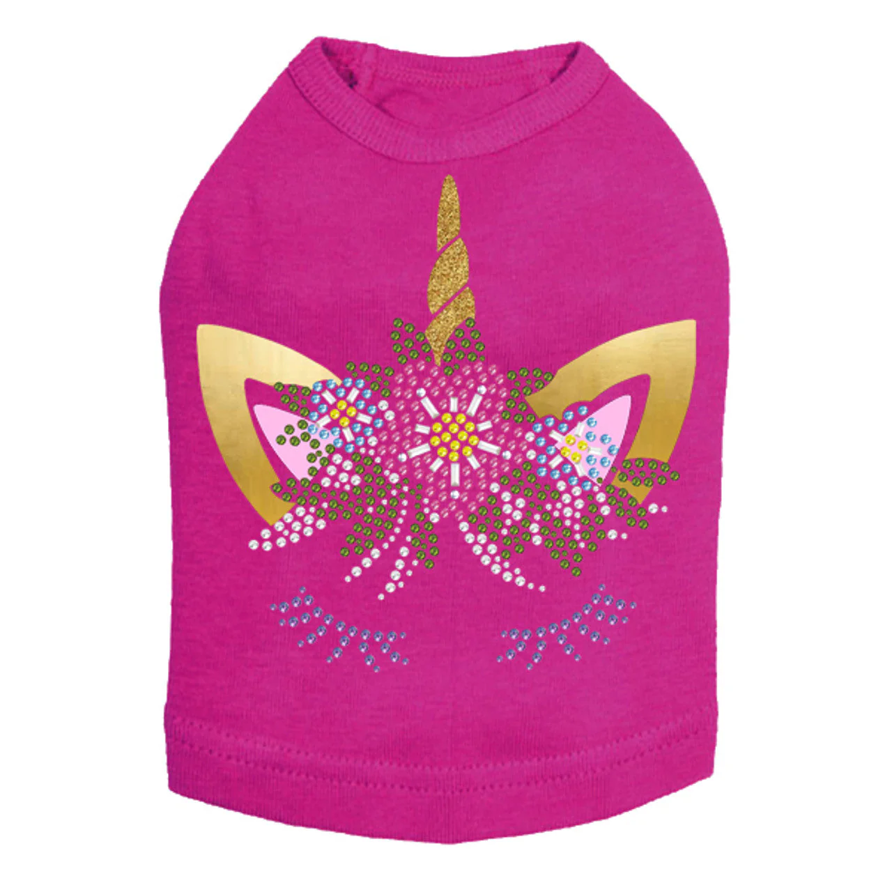 Unicorn with Flowers - Dog Tank - Image 13