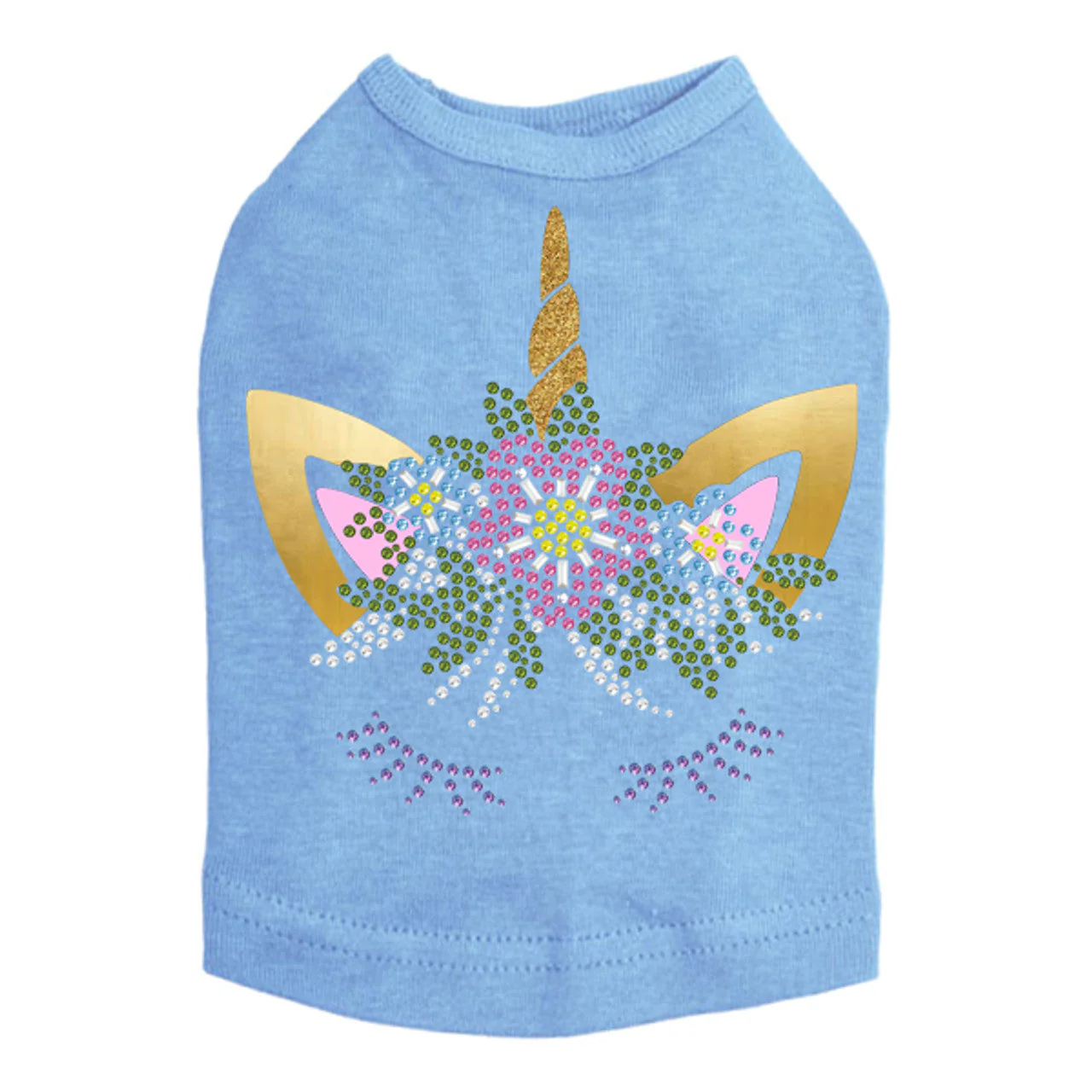 Unicorn with Flowers - Dog Tank - Image 2