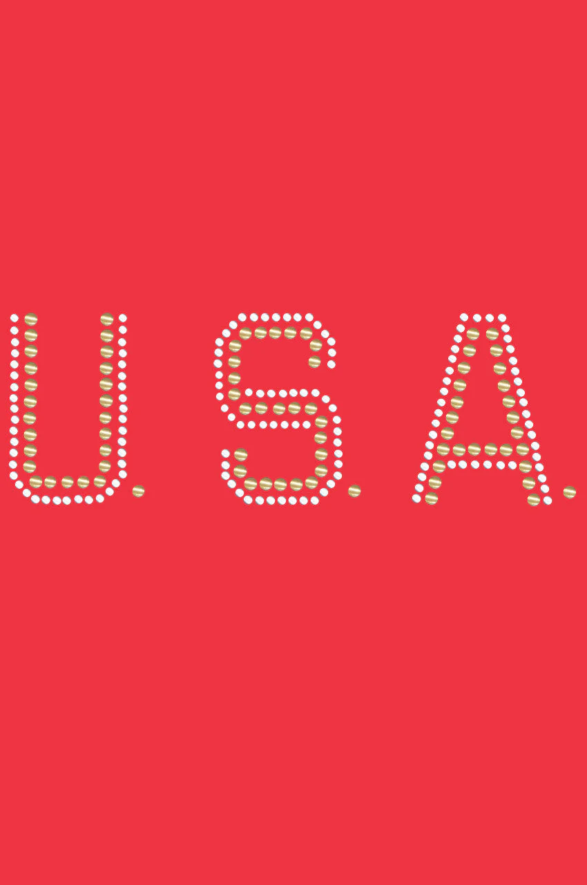 USA (Gold & Silver Nailheads) - Bandanna - Image 12