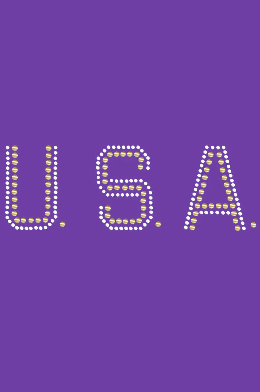 USA (Gold & Silver Nailheads) - Bandanna - Image 4