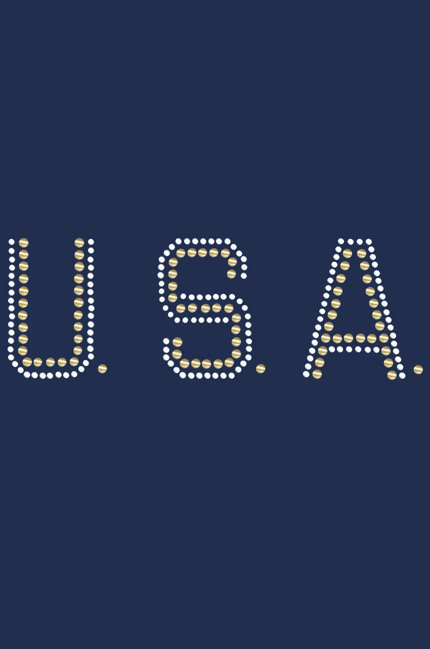 USA (Gold & Silver Nailheads) - Bandanna - Image 5