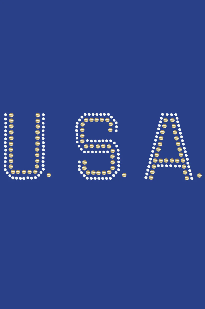 USA (Gold & Silver Nailheads) - Bandanna - Image 7