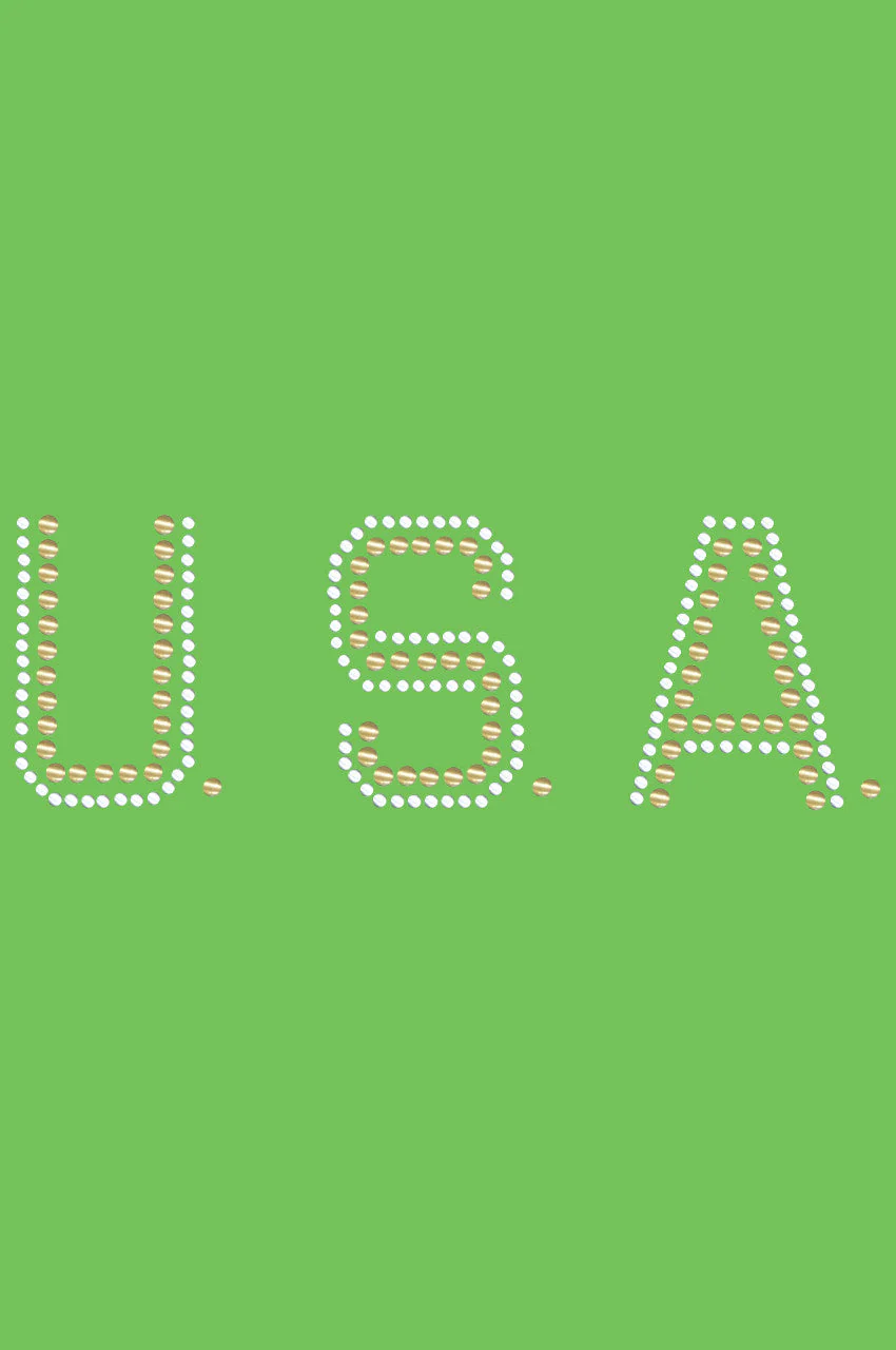 USA (Gold & Silver Nailheads) - Bandanna - Image 8