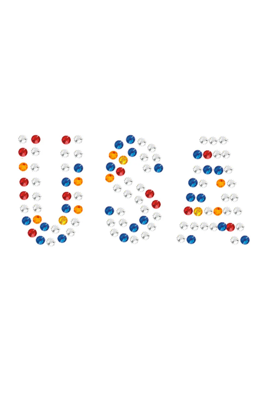 USA - Multicolor Rhinestones - Bandanna - Image 13