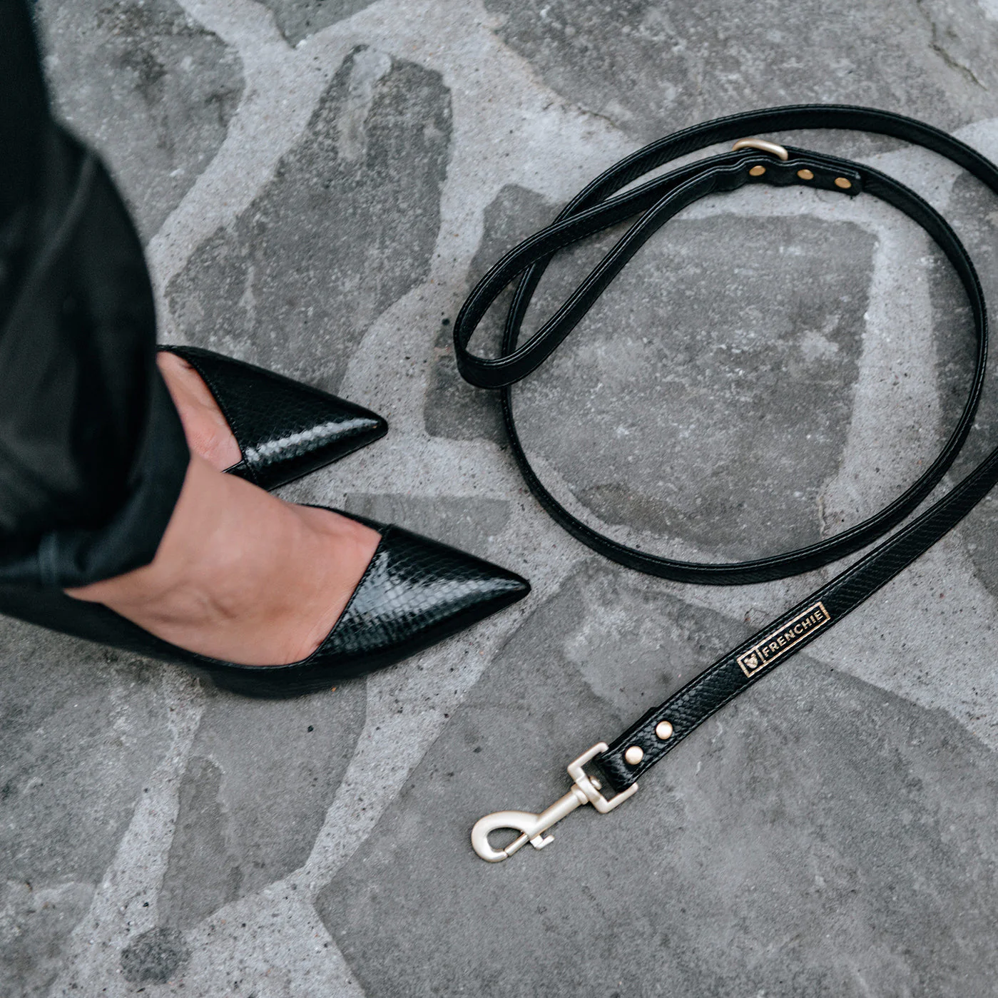Vegan Leather- Black Croc - Image 10