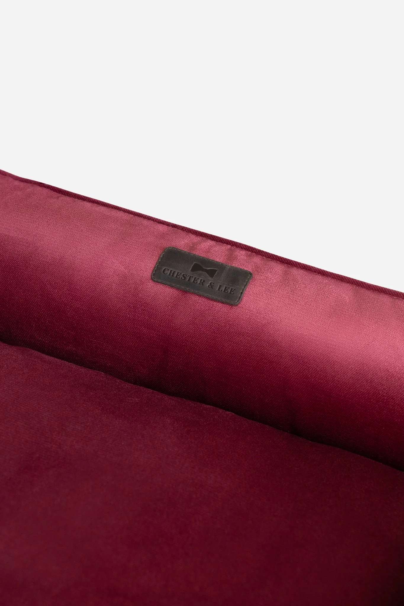 Vibrant Velvet Sleeper Dog Bed Wine - Image 8
