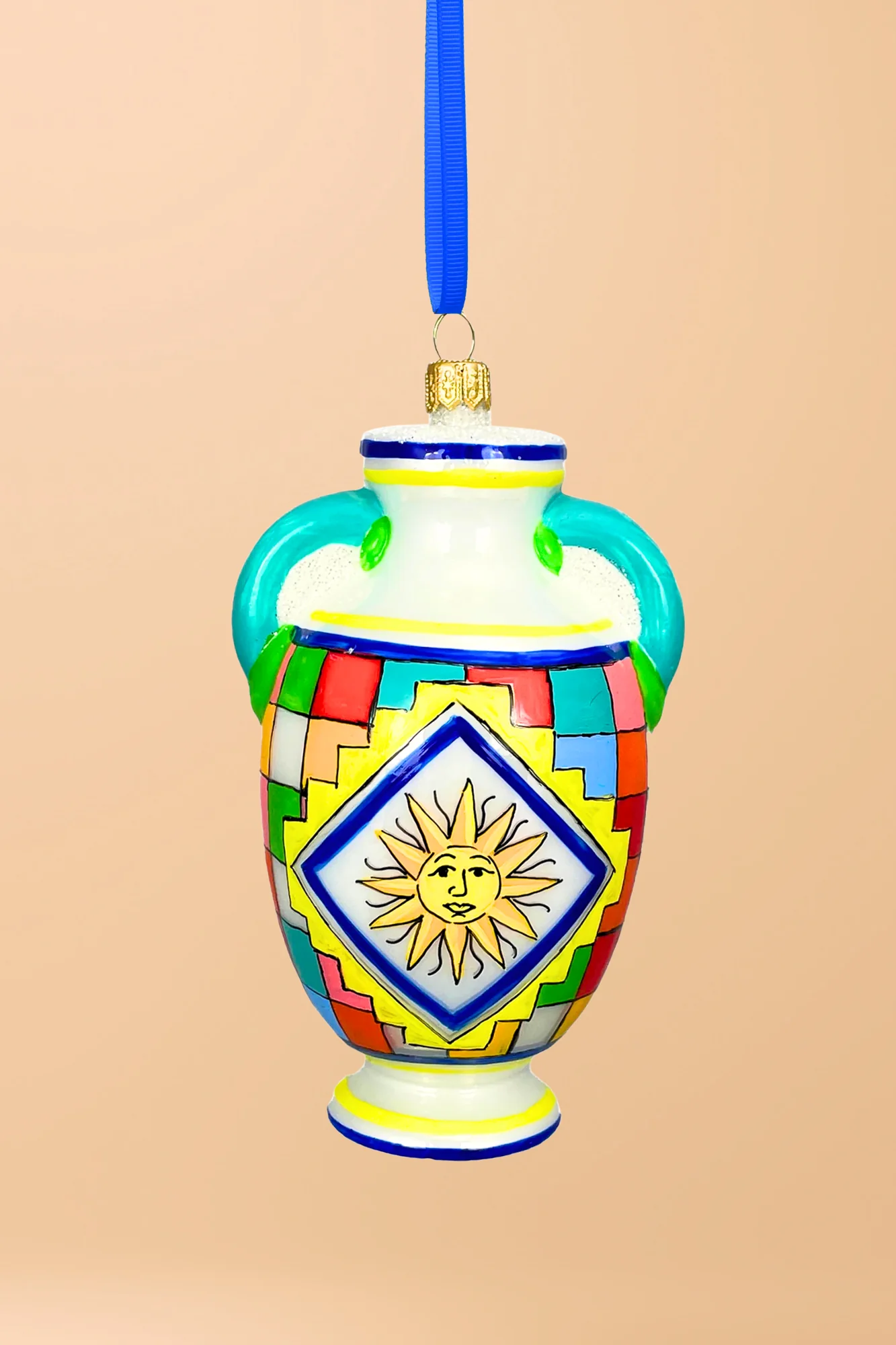 Vietri Sul Mare Vase Polish Glass Ornament