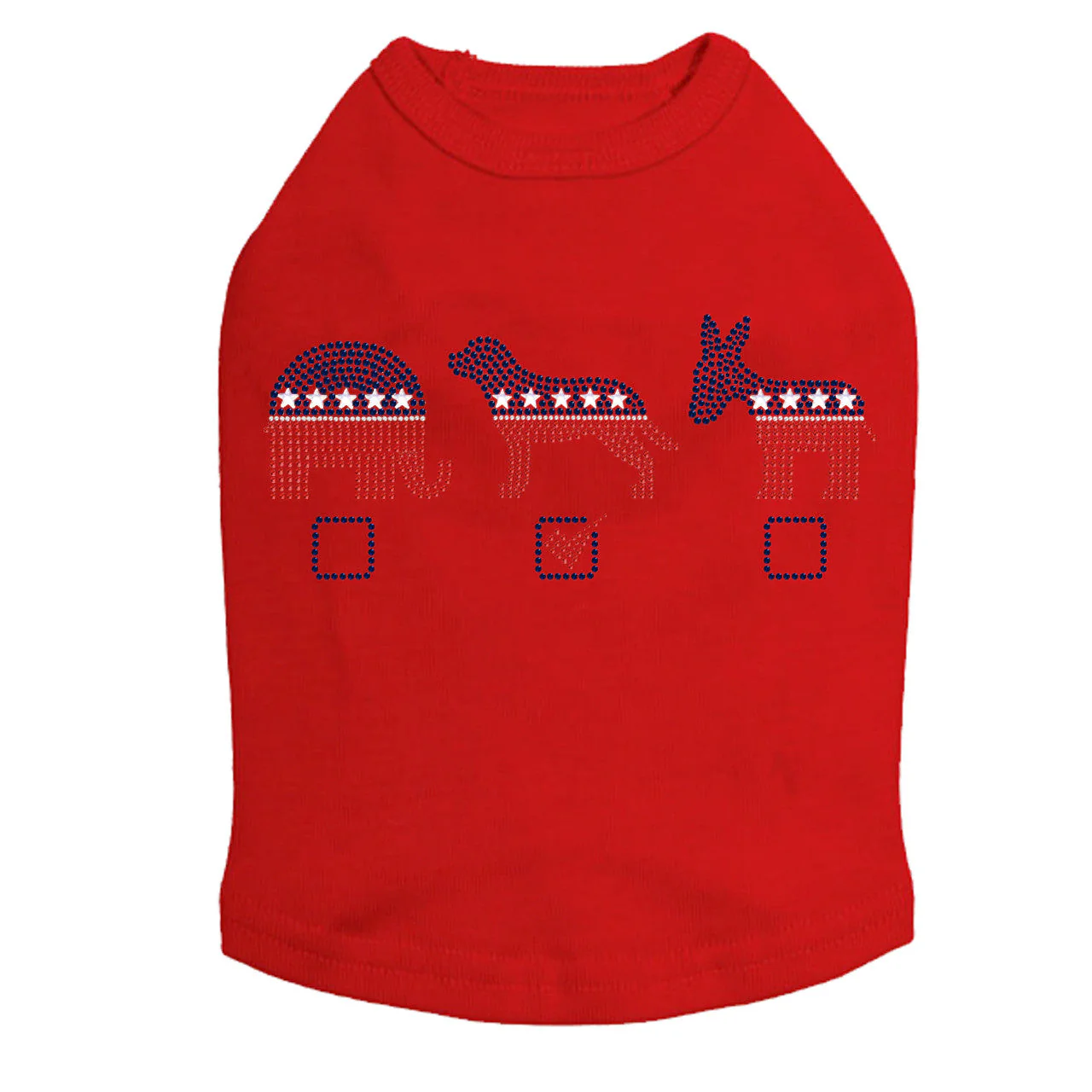 Vote Dog, Elephant, Donkey - Dog Tank - Image 8
