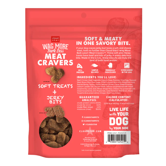 Wagmore Meat Cravers Beef Dog Treats (5oz) - Image 2