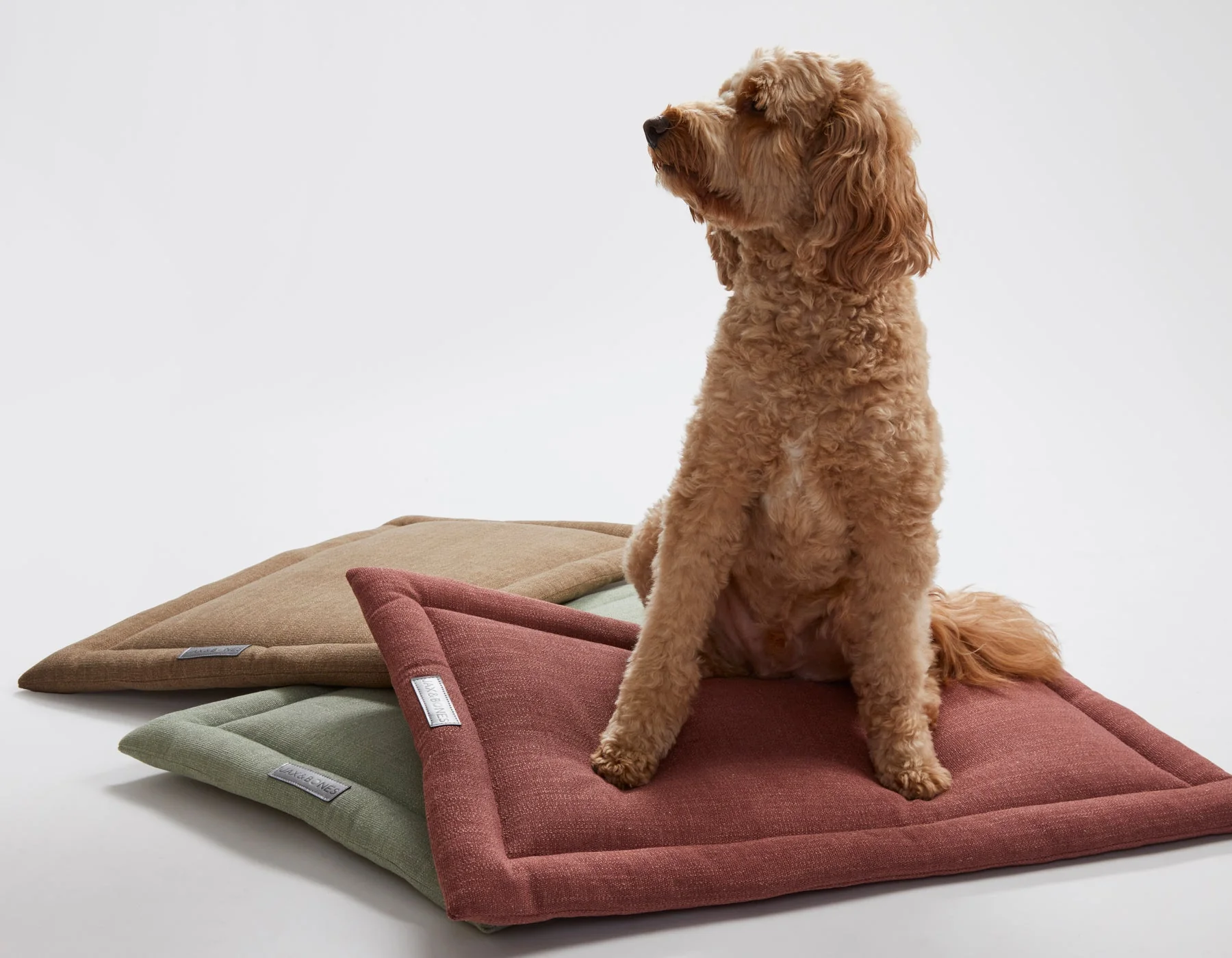 Jax & Bones Warby Beige Cozy Mat Beds - Image 3