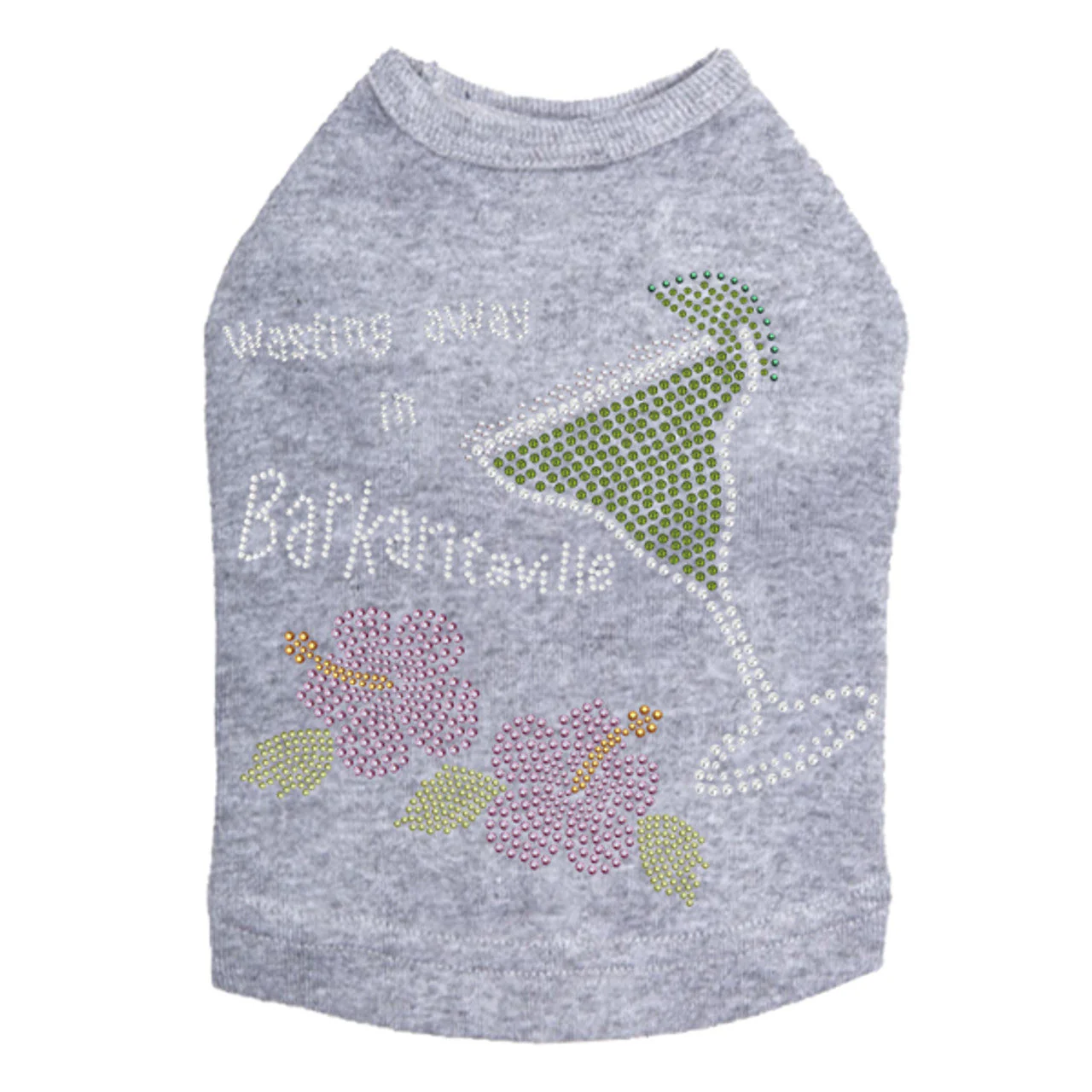 Wasting Away in Barkaritaville Hibiscus - Dog Tank - Image 2