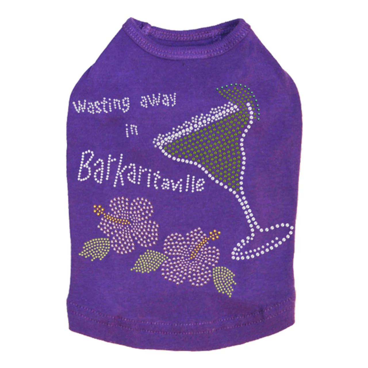 Wasting Away in Barkaritaville Hibiscus - Dog Tank - Image 3