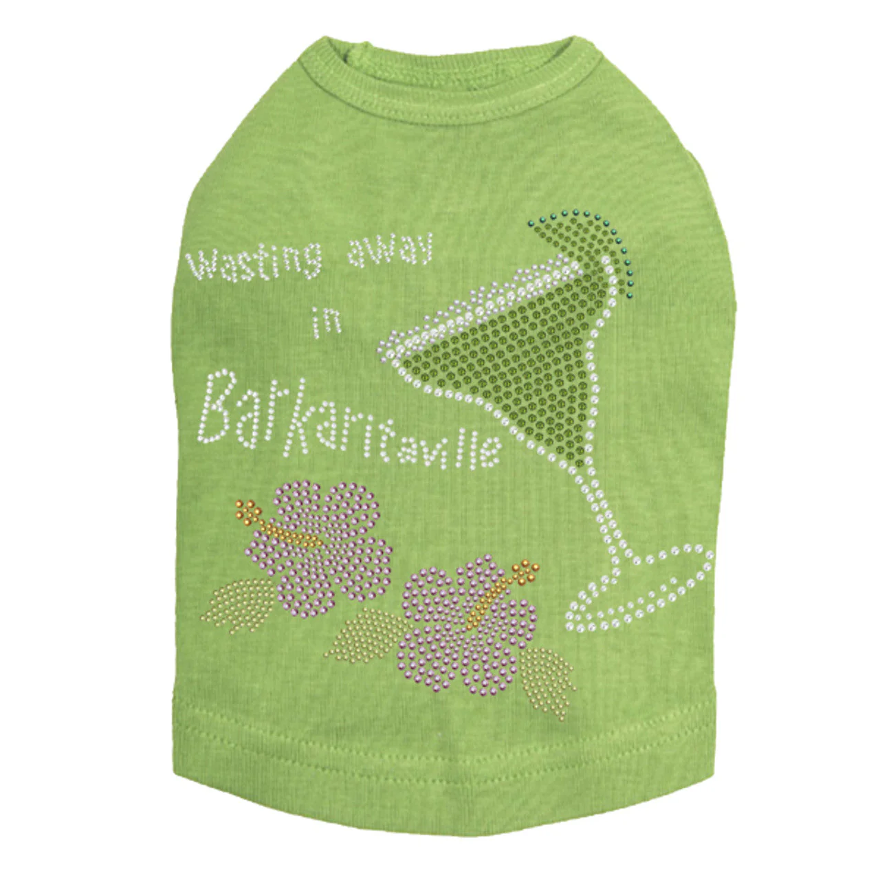 Wasting Away in Barkaritaville Hibiscus - Dog Tank - Image 8