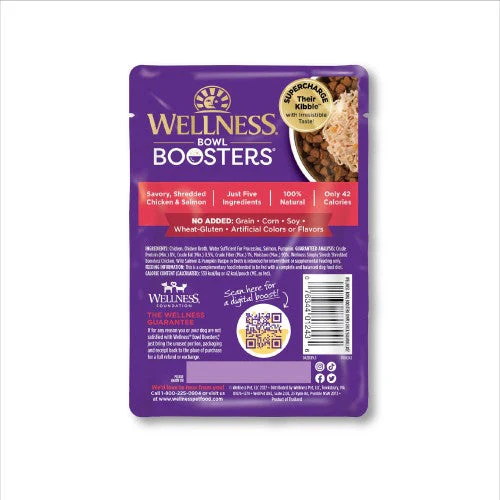 Wellness Bowl Boosters Simply Shreds Salmon and Pumpkin Dog Food Topper (2.8oz) - Image 2