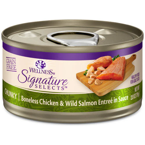 Wellness Core Adult Signature Select Chunky Chicken and Salmon Entree Wet Cat Food (5.3oz)