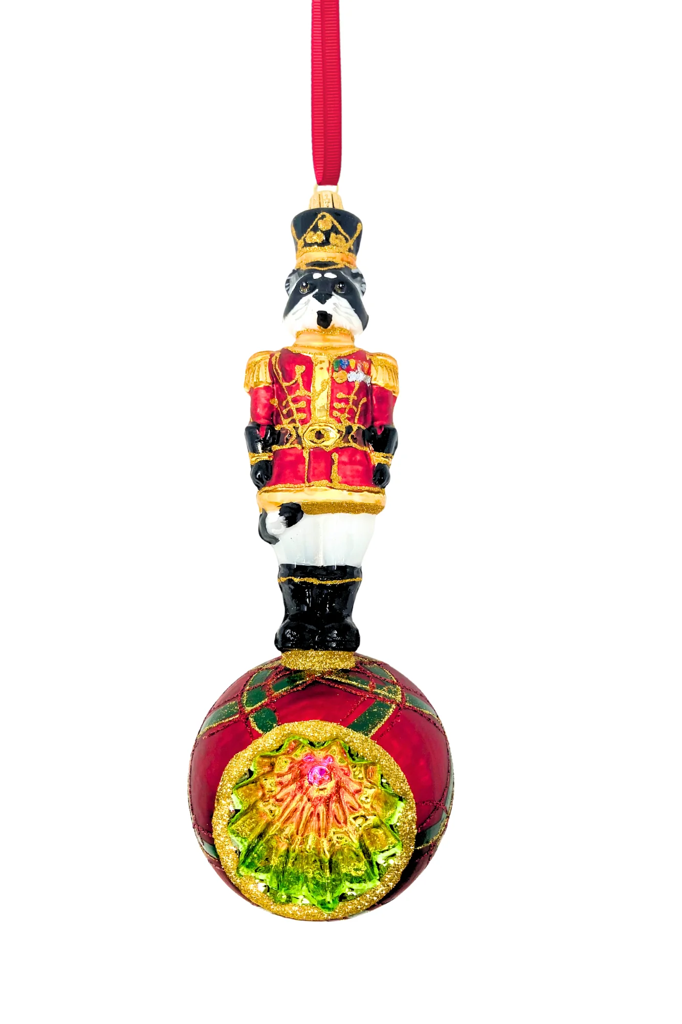 Westminster Raccoon Glass Christmas Ornament - Image 3