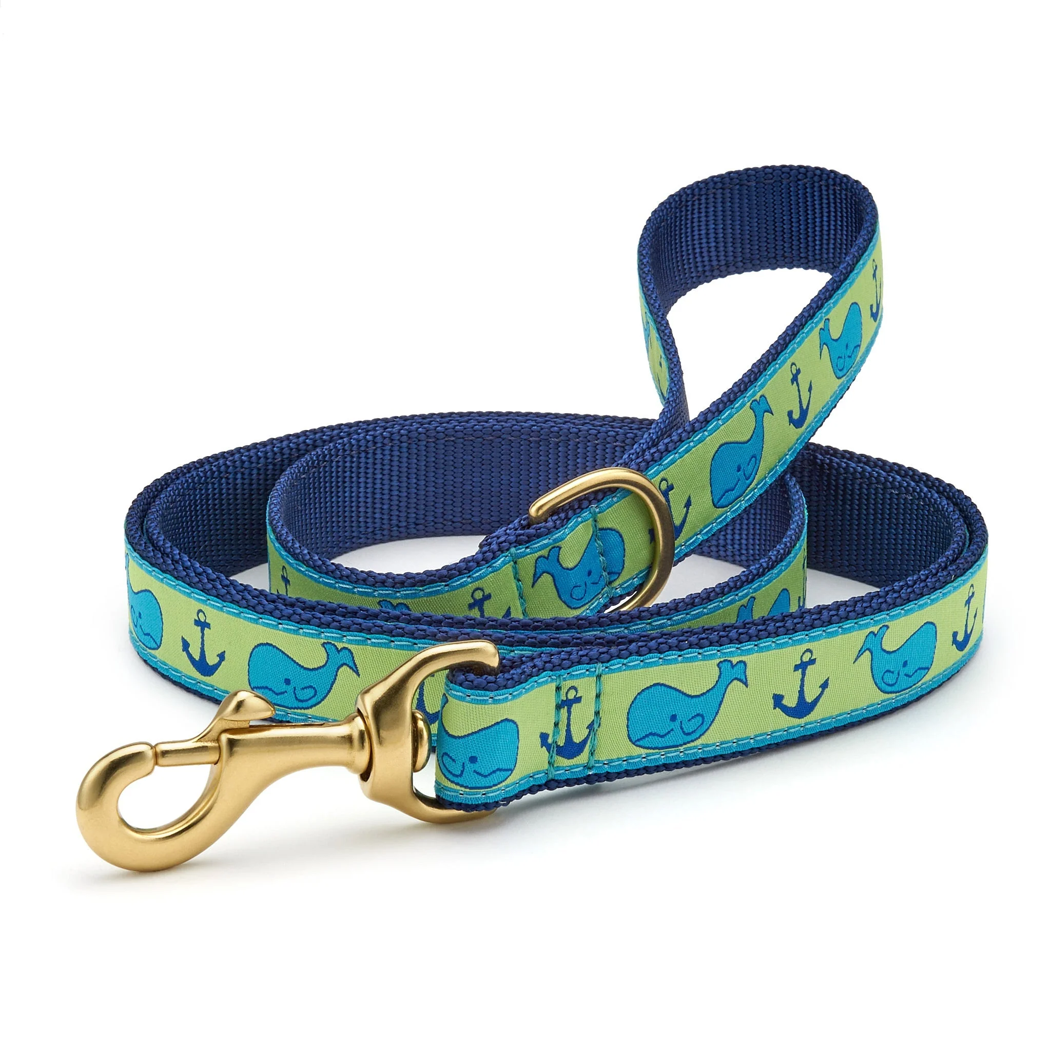 Up Country Whale Cast Brass Dog Leash
