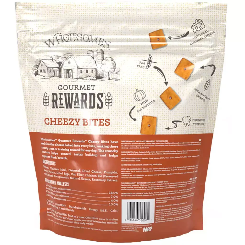 Wholesomes Adult Cheesy Bites Dog Treats (3lb) - Image 2