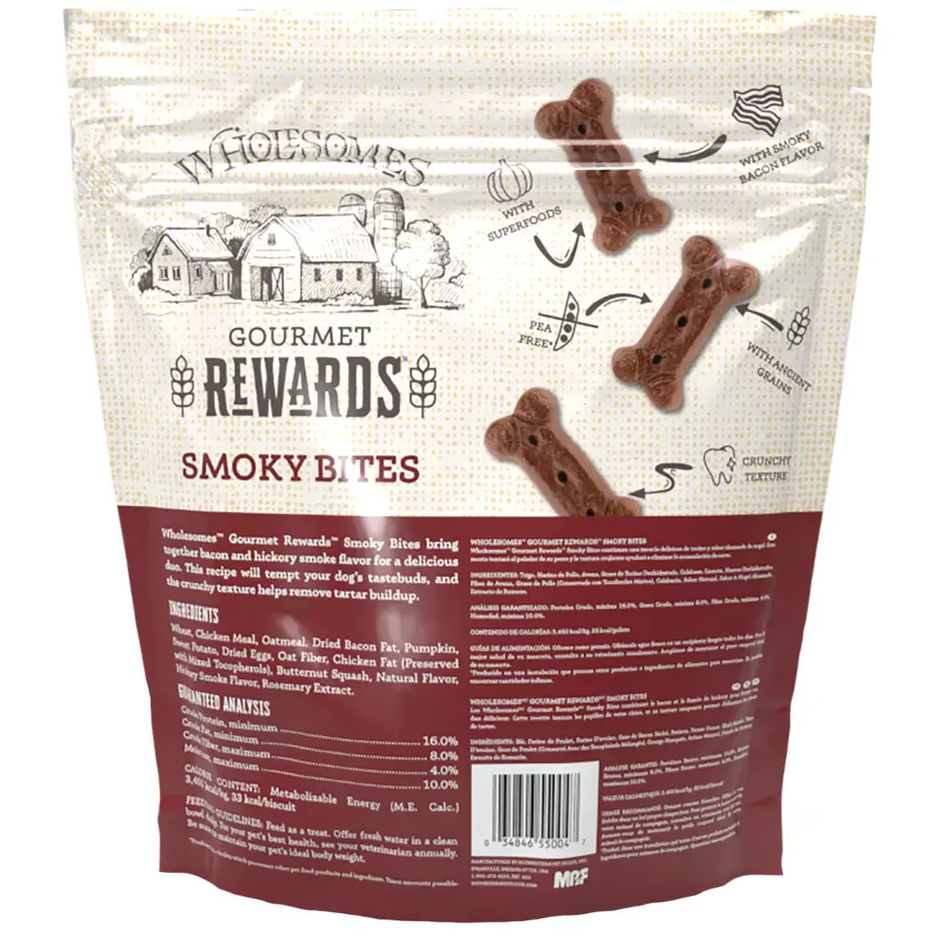 Wholesomes Adult Smoky Bites Dog Treats (3lb) - Image 2