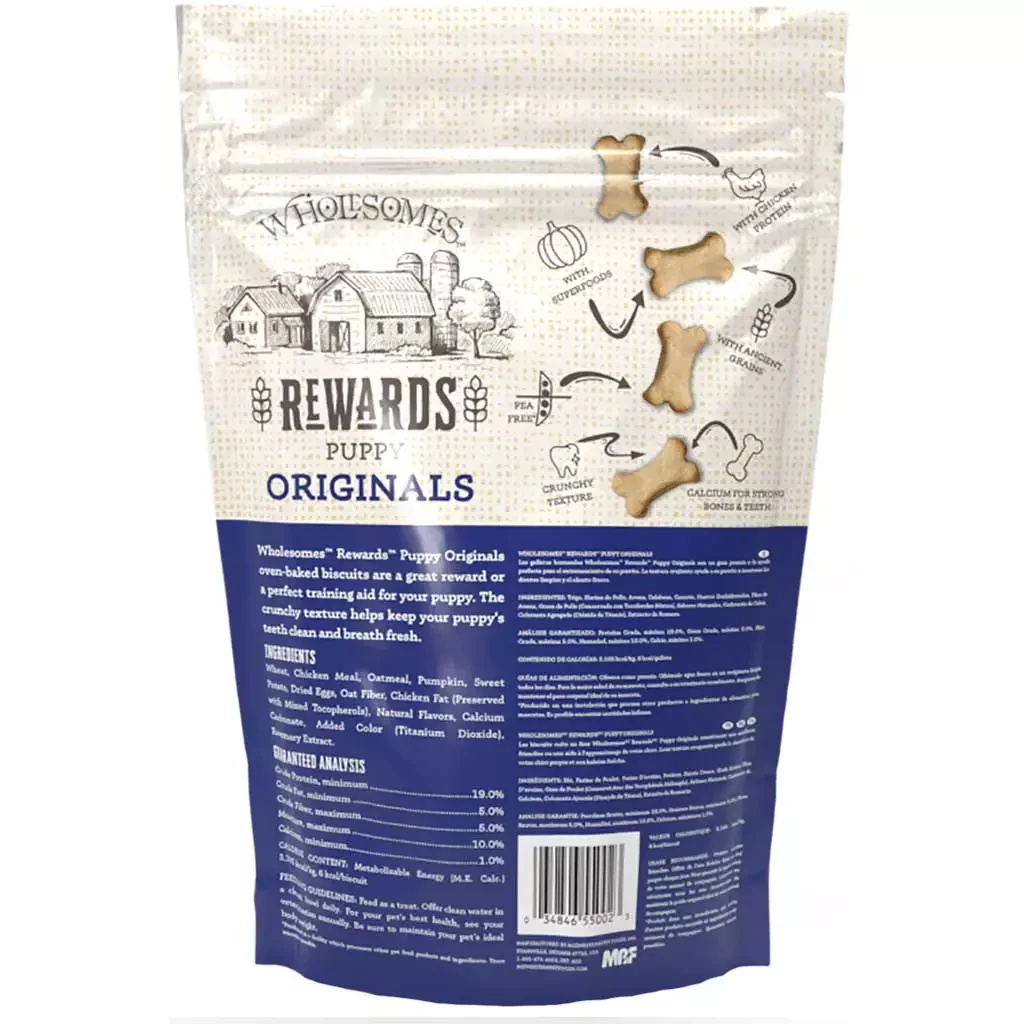 Wholesomes Puppy Original Dog Treats (2lb) - Image 2