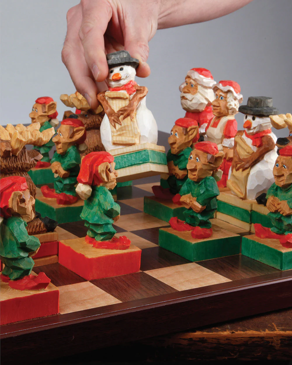 Woodcarving a Christmas Chess Set - Image 2